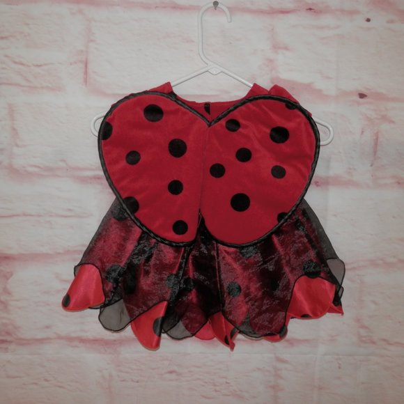 Ladybug Dress by Koala Kids 18 Months Adorable Outfit With Velour Wings 3602 - Picture 5 of 9
